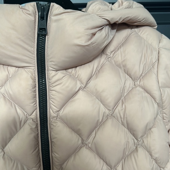 Girls Soai & Kyo Short Pink Down Quilted Coat - Picture 2 of 6